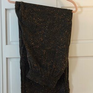 DR2 Black and Gold Wide Leg Pants